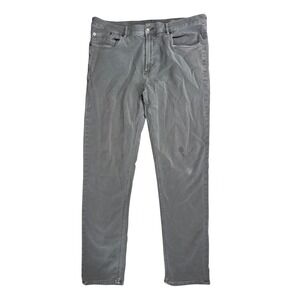 Faherty Brand Movement 5-Pocket Pants Slate‎ Grey Size 35 MBC0020-SLT Mens